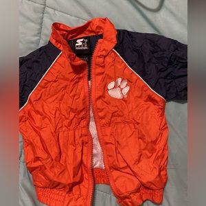 Blue and orange Starter Clemson light weight jacket size 6-9 months